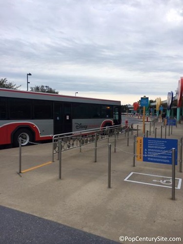 Transporation is easy to and from Pop Century