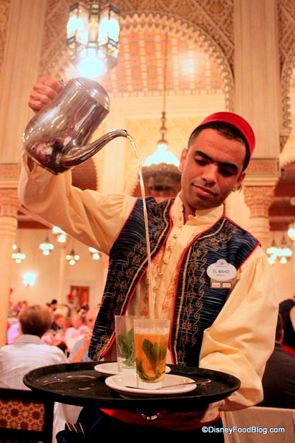 Pouring Tea At Restaurant Marrakesh