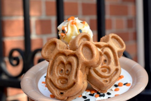 Pumpkin Mickey Waffles from Sleepy Hollow
