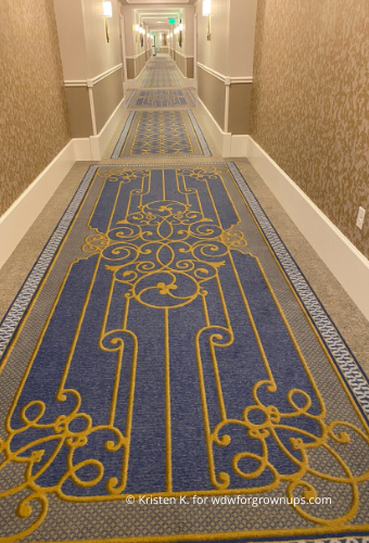 Riviera Hallway Carpeting With Hidden Mickeys