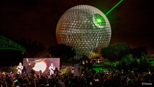 Spaceship Earth is transformed into the Death Star
