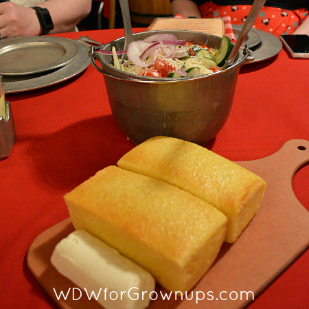 Salad and Sweet Corn Bread