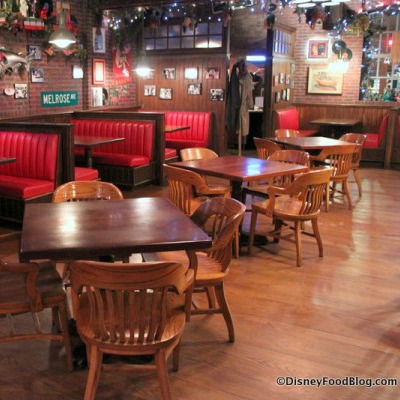 Fun and cozy seating area at Mama Melrose's