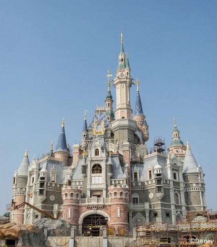 The castle at Shanghai Disneyland