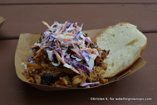 Pulled Pig Slider with Coleslaw and Crispy Onions