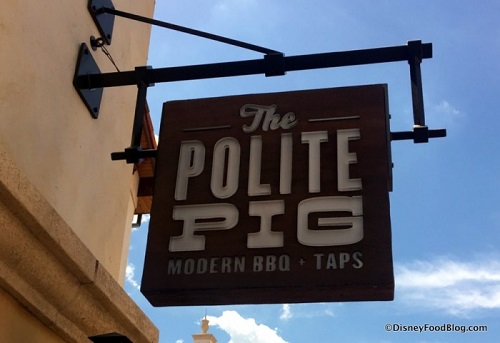 The Polite Pig is now open at Disney Springs
