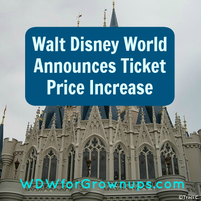 One-day Magic Kingdom ticket is now $105 plus tax