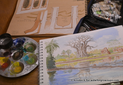 Watercolor Sketches For Kilimanjaro Safari