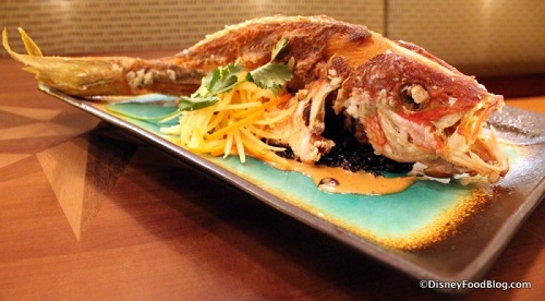 Whole Fried Sustainable Fish at Tiffins