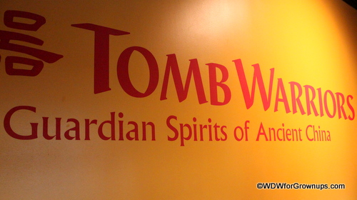 Tomb warriors exhibit sign