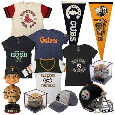 Sports merchandise from The Trophy Room