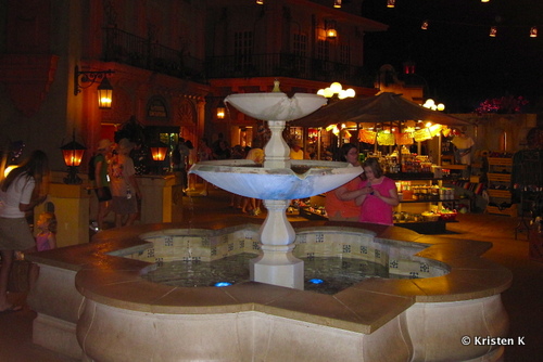 Mexican Courtyard In Perpetual Twilight