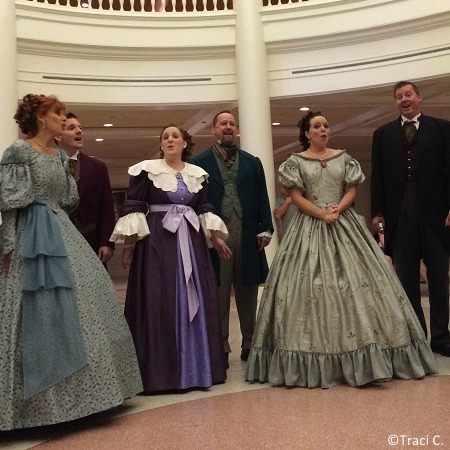 Benches, air conditioning, and great singing in the American Adventure