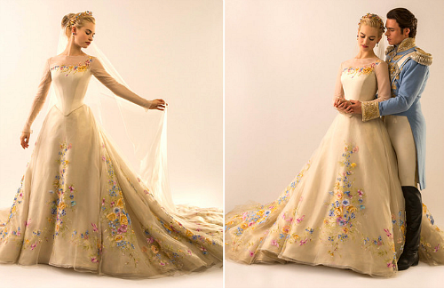 Sandy Powell's Stunning Hand-painted Cinderella Wedding Gown
