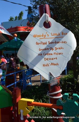 Woody's Lunch Box Sign