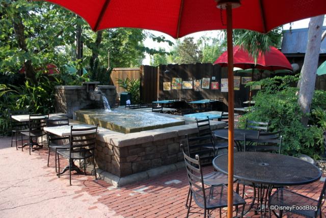 Courtyard Fountain and Seating