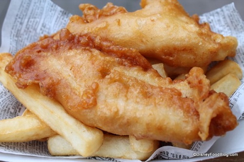 Fish and chips at Yorkshire County Fish Shop