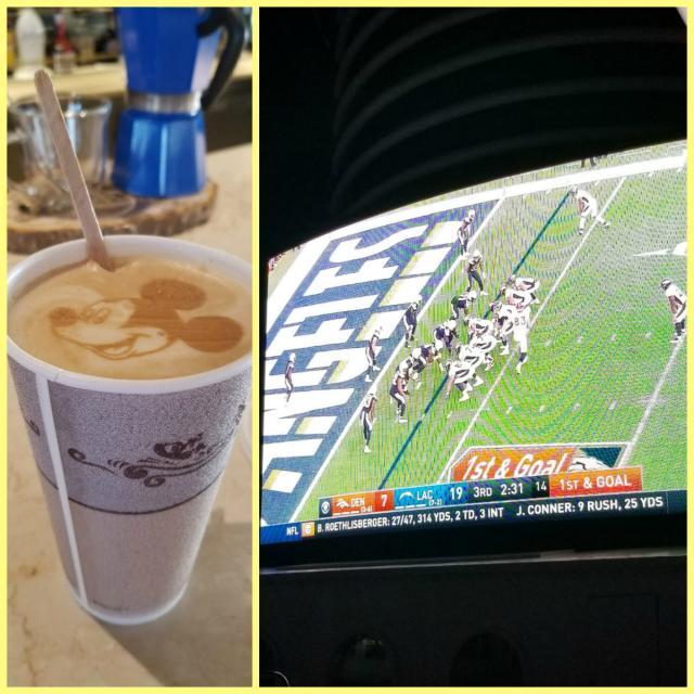 Coffee and NFL on the funnel
