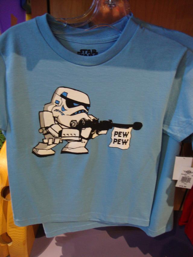 Pew Pew--isn't this shirt seriously adorable? Why do they only make it for kids?