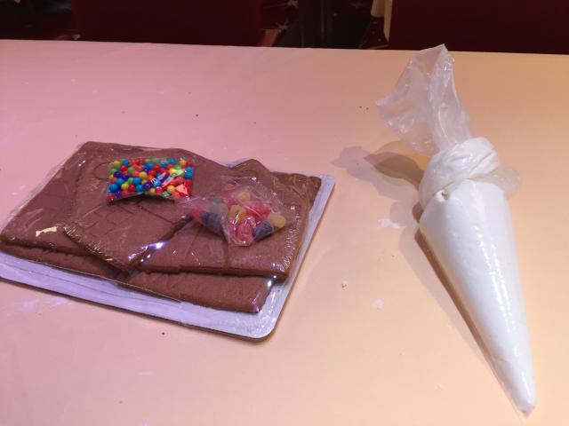 Gingerbread house before