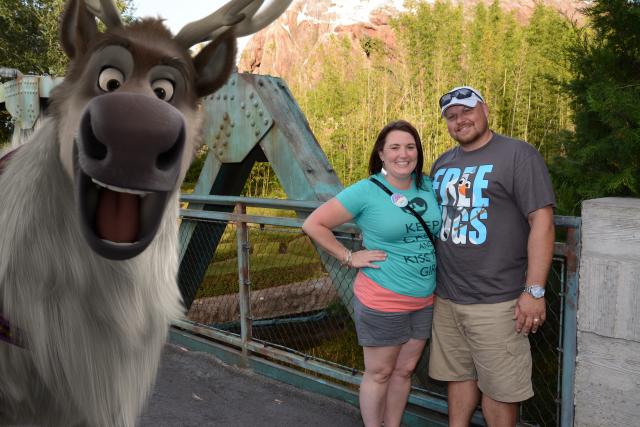 Photo bombed by Sven!  My favorite of the day!