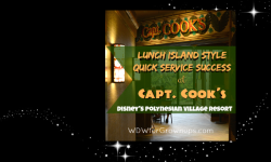 Lunch Island Style at Disney's Polynesian Village's Capt. Cook's
