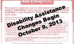 New Disability Access Service Card Program Launching at Disney Parks October 9th, 2013