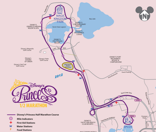 2012 Princess Race Route