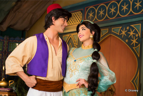 Princess Jasmine and Aladdin