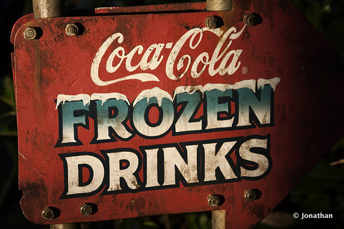 Enjoy a a Frosty Frozen Coke