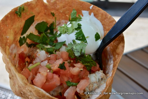 Crispy Deep Fried Flour Tortilla Cone