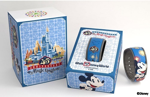 A limited edition retail MagicBand is part of the commemorative merchandise