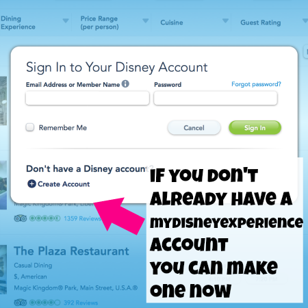 Sign Into Your MyDisneyExperience Account