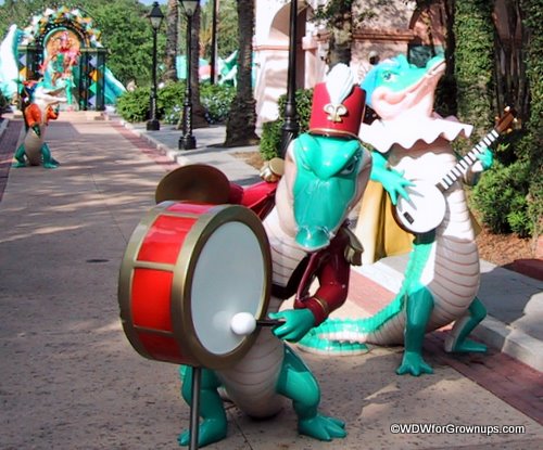 Alligator Revelers at Port Orleans