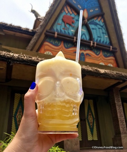 Dole Whip Float in a skull mug!