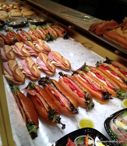 Assorted sandwiches at Les Halles