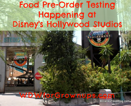 Pre-order food from Backlot Express