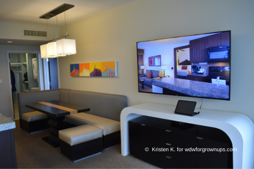 Dining Area and Living Area Television