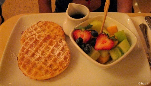 Allergy-friendly waffles at Be Our Guest
