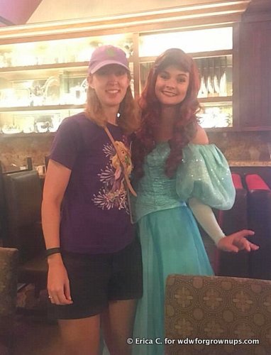 Erica and Ariel At The Bon Voyage Character Breakfast