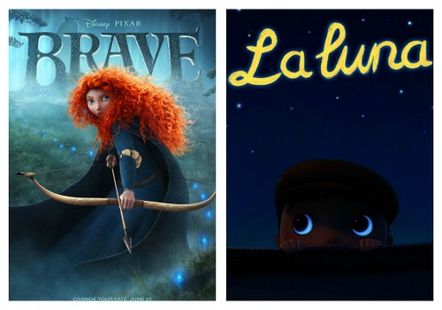 Movie Posters for Brave and La luna