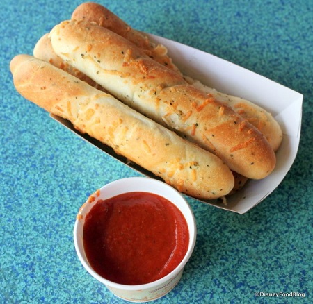 Breadstick make a great snack from Pizzafari