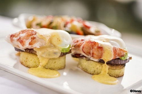 Lobster Eggs Benedict at California Grill's brunch