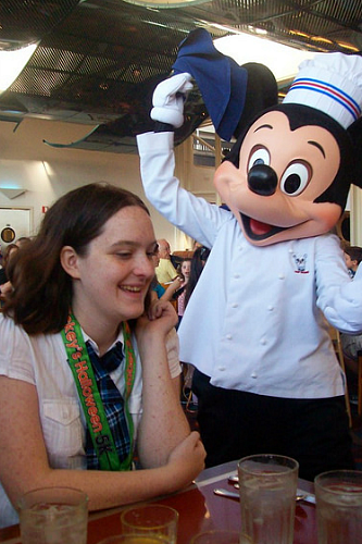 Chef Mickey Having Some Napkin Swinging Fun!