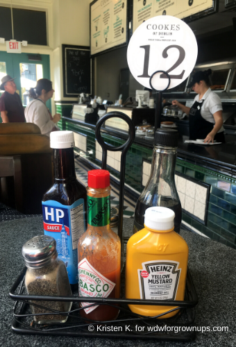 Cookes Condiments And Table Number