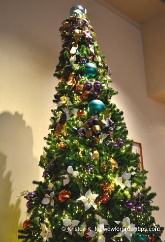 Purple and Orange Convention Center Tree