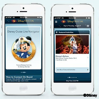Disney Cruise Line's Navigator app adds chat function