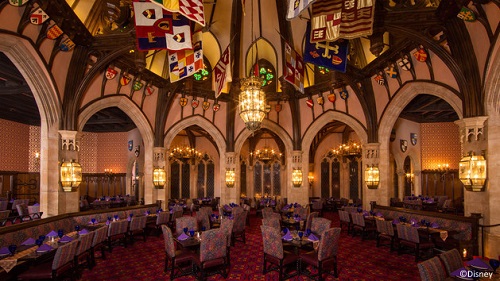 The dining room at Cinderella's Royal Table