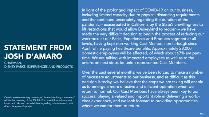 Statement From Disney