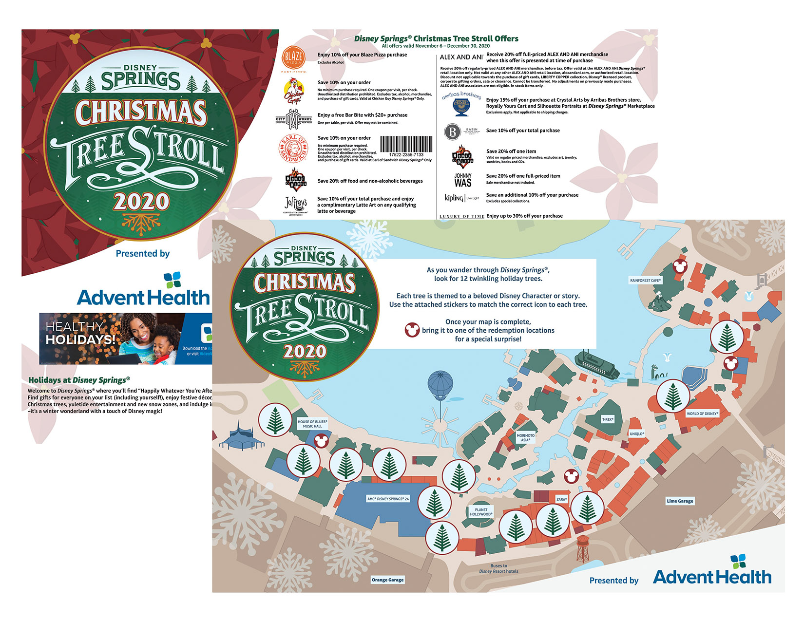 Disney Springs Christmas Tree Stroll